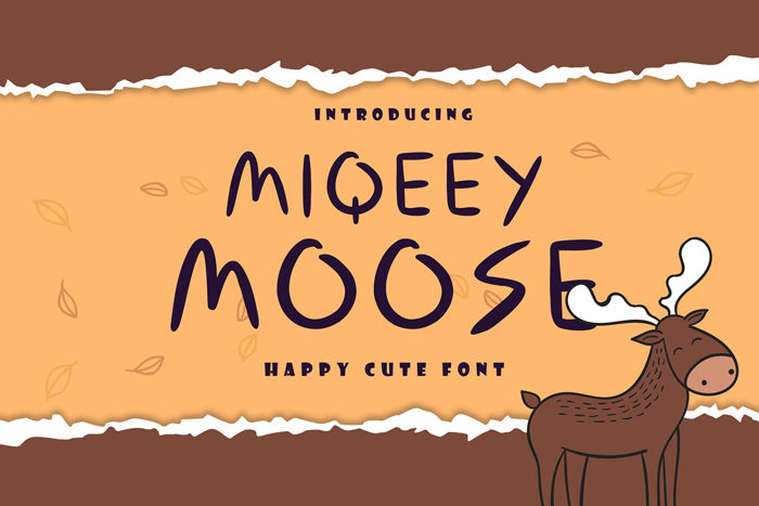 Miqeey Moose Font poster