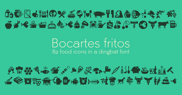 Bocartes fritos Font poster