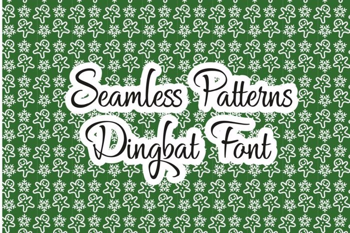Seamless Patterns Font poster