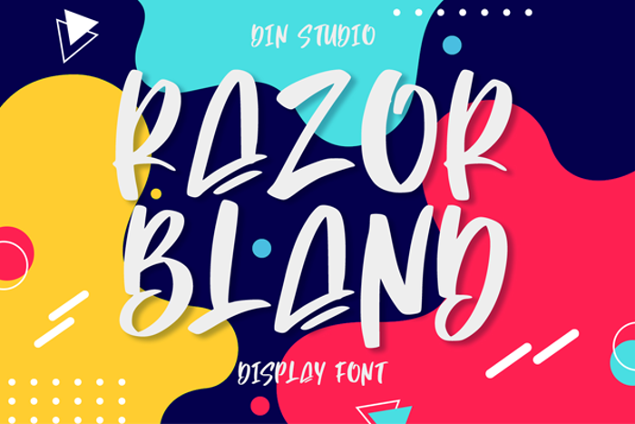 Razor Bland Font poster