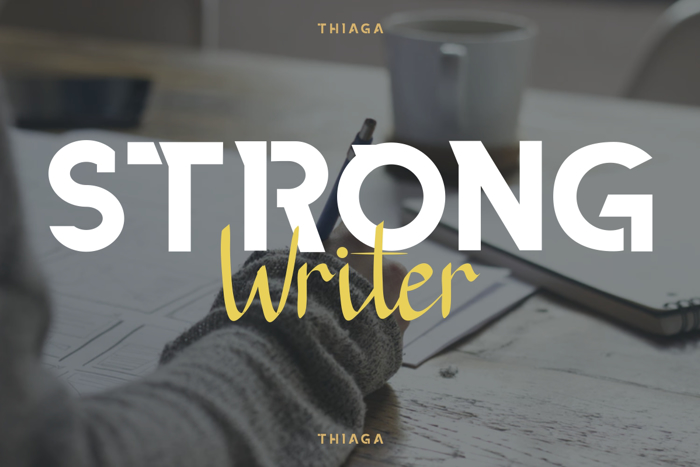 THIAGA Font poster
