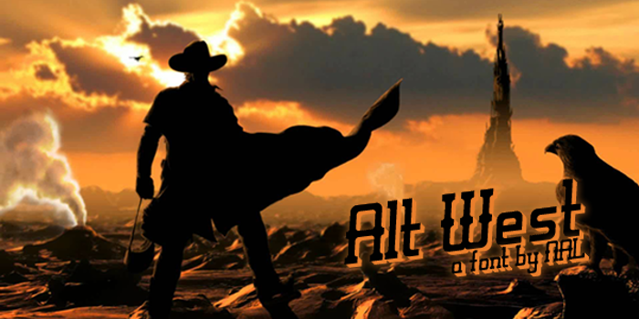 Alt West Font poster