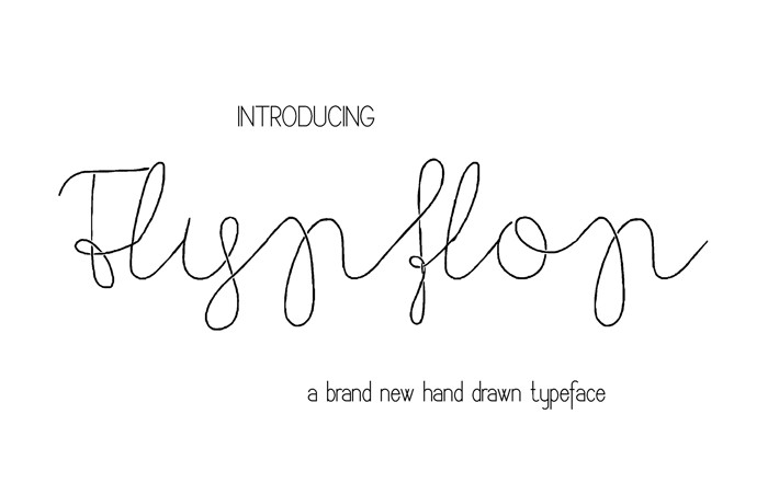 Flypflop Font poster