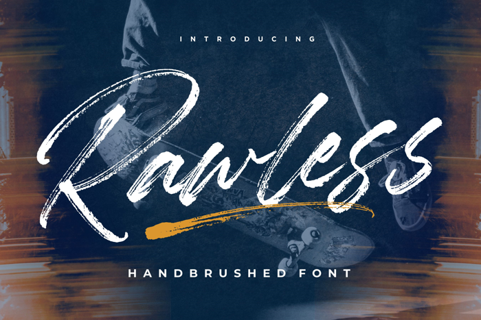 Rawless Font poster