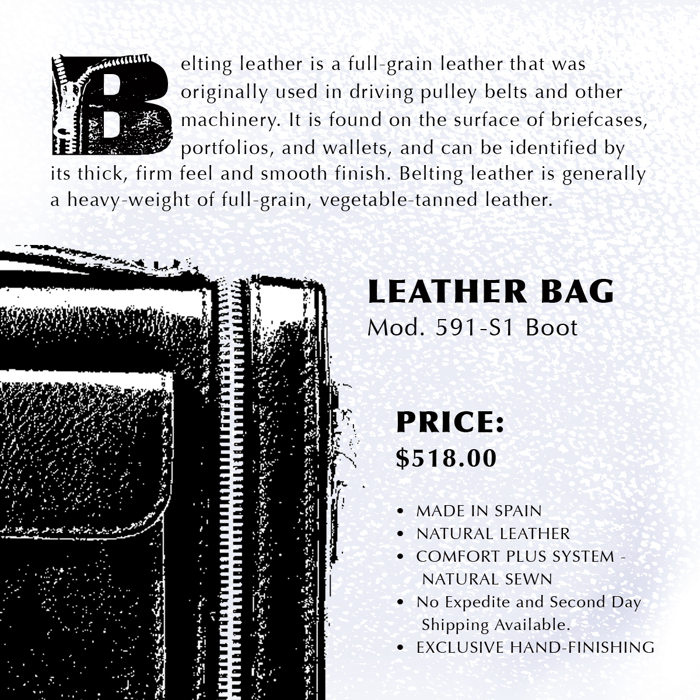 Leather Font poster