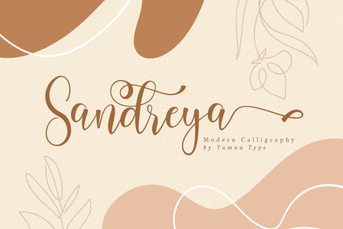 Sandreya Font poster