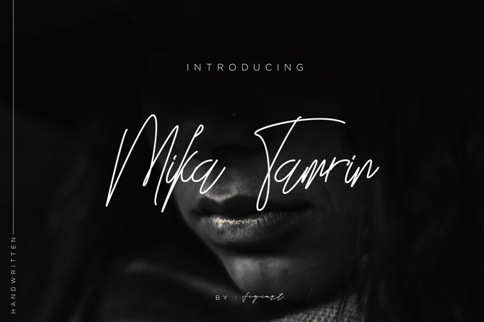Mika Tamrin Font poster