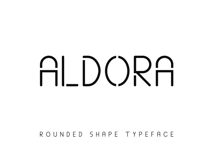 ALDORA Font poster