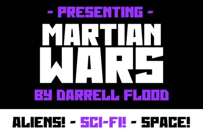 Martian Wars Font poster