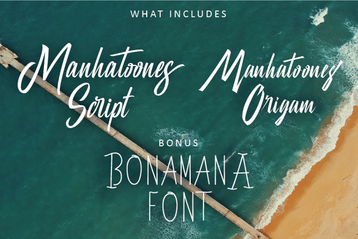 Manhatoones Script Font poster