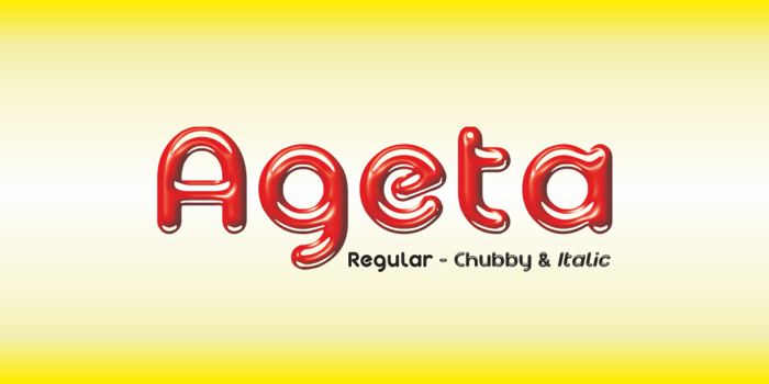 Ageta Chubby Demo Font poster