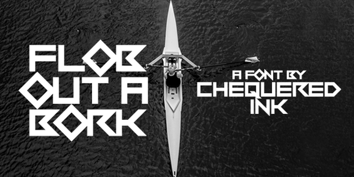 Flob Out a Bork Font poster