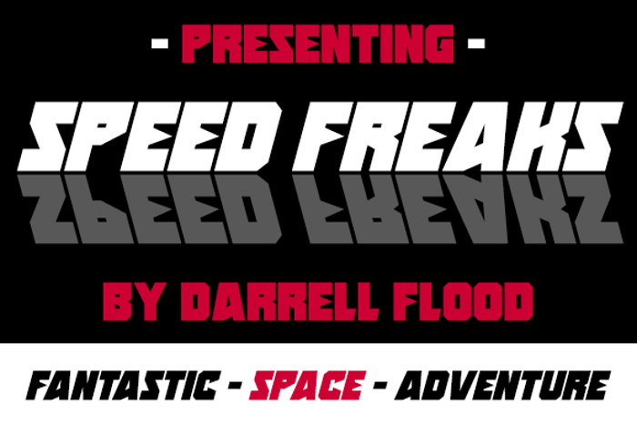 Speed Freaks Font poster