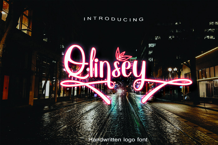 Qlinsey Font poster