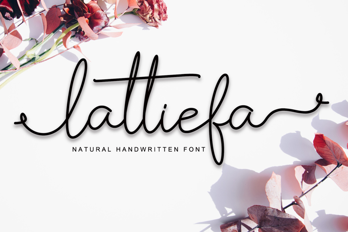 Lattiefa Font poster