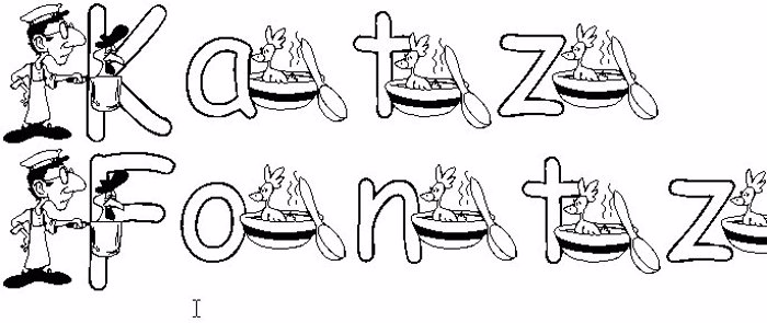KG CHICKEN SOUP Font poster