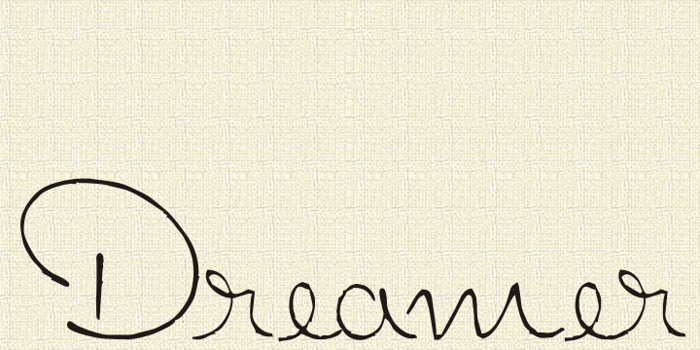 Dreamer Font poster