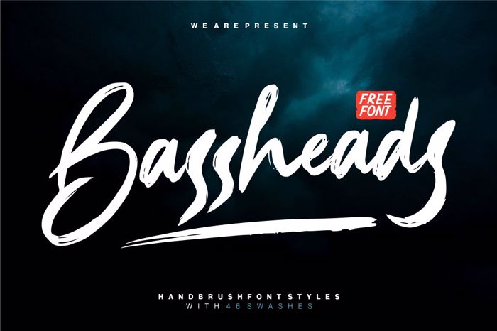 Bassheads Font poster