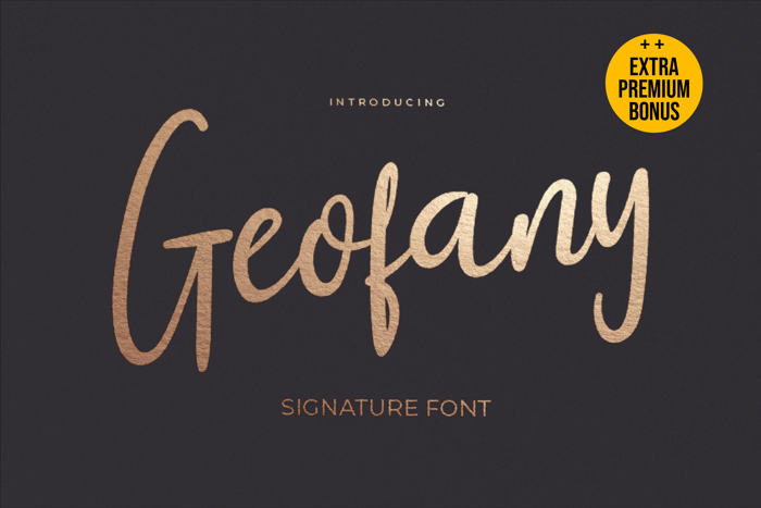 Geofany Font poster