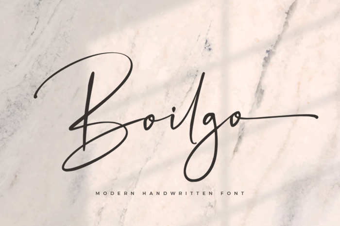 Boilgo Font poster