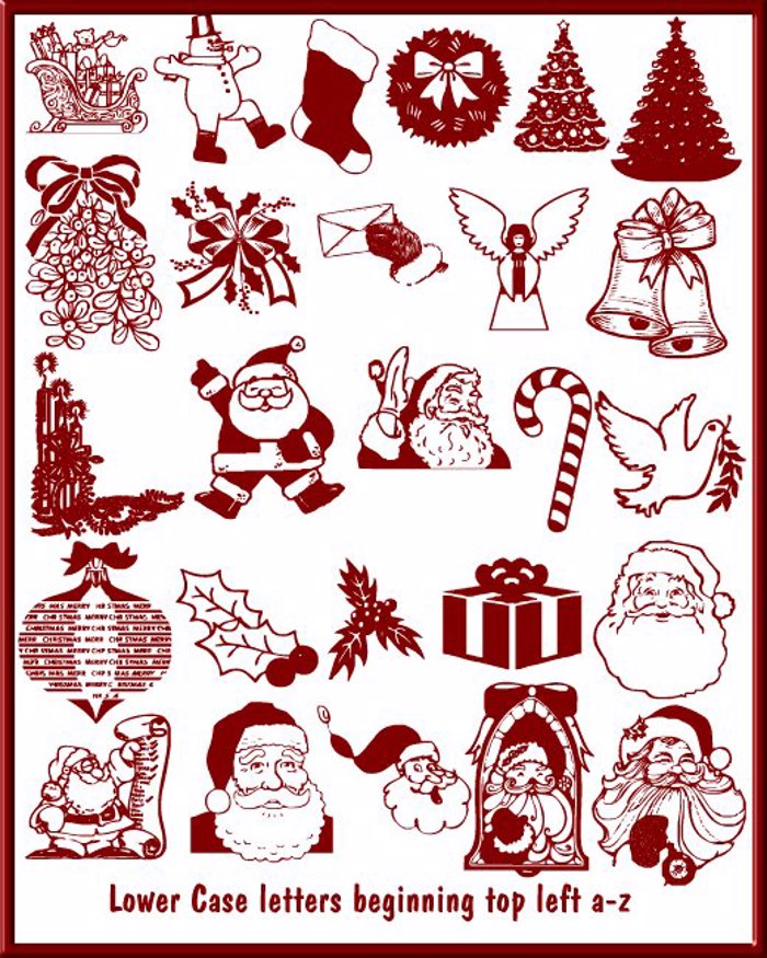 Christmas - Debbie Font poster