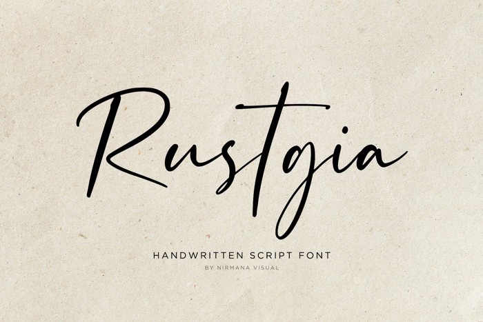 Rustgia - Font poster