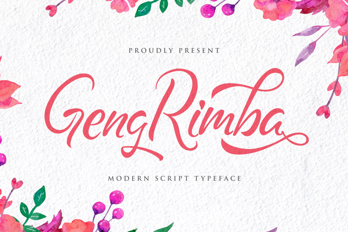 Geng Rimba Font poster