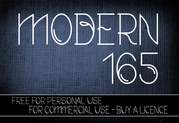 CF Modern 165 Font poster