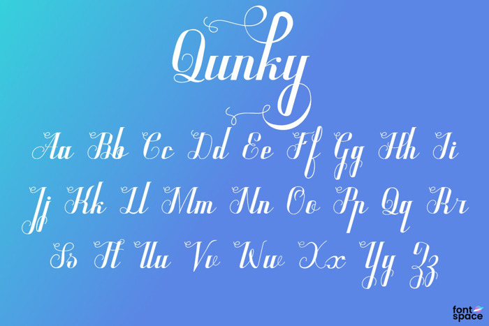 Qunky Font poster