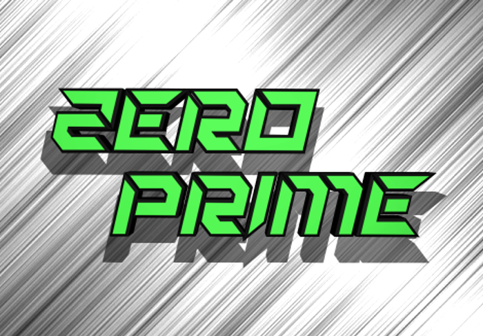 Zero Prime Font poster