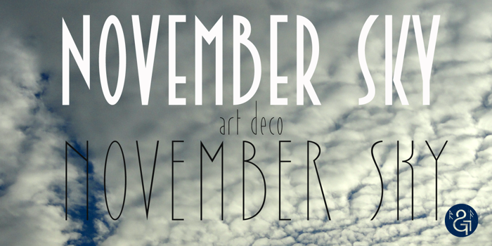 November Sky Demo Font poster
