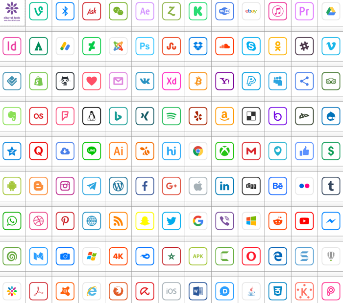 Icons 2019 Font poster
