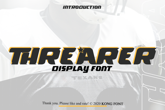 Threarer Font poster