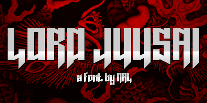 Lord Juusai Font poster