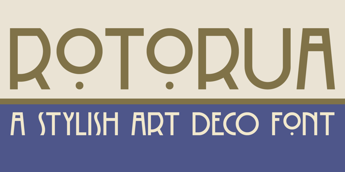 DK Rotorua Font poster