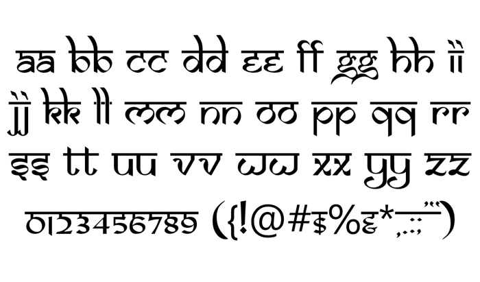 Samarkan Font poster