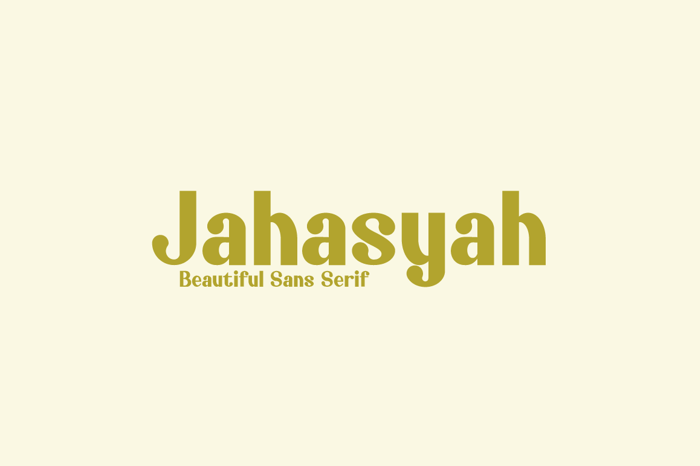 Jahasyah Font poster