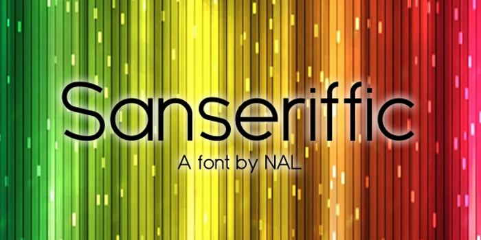 Sanseriffic Font poster