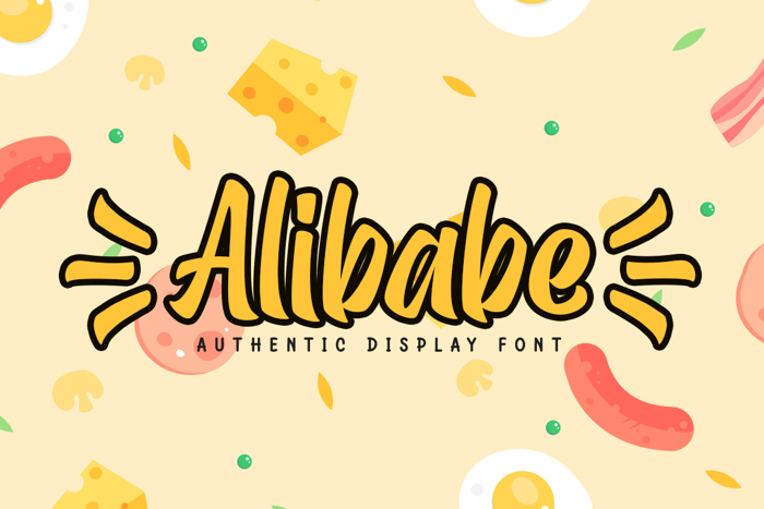 Alibabe Font poster