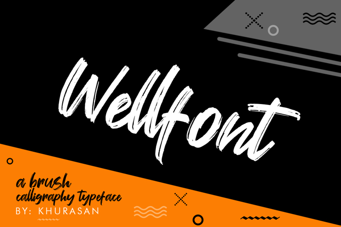 Wellfont Font poster