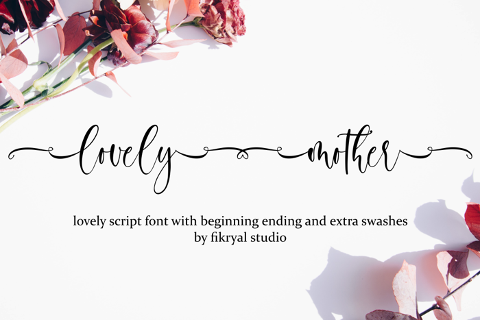 lovelymother Font poster