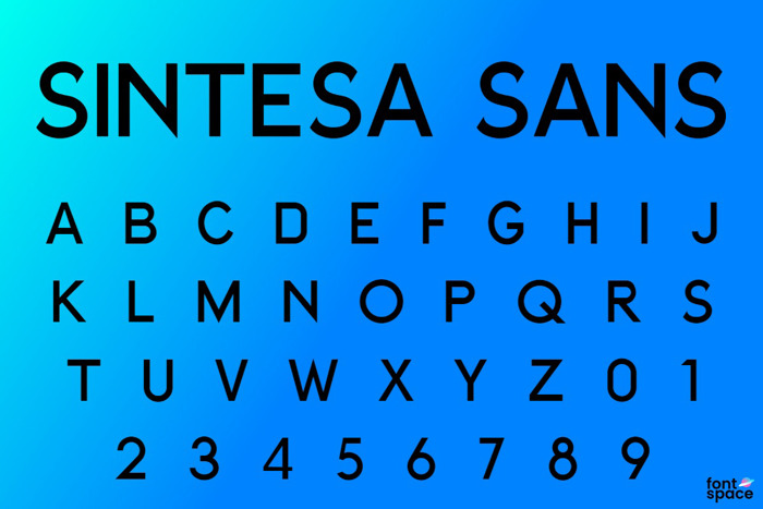 Sintesa Sans Font poster
