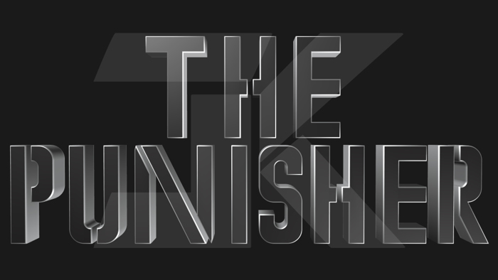 Marvel's The Punisher Font poster
