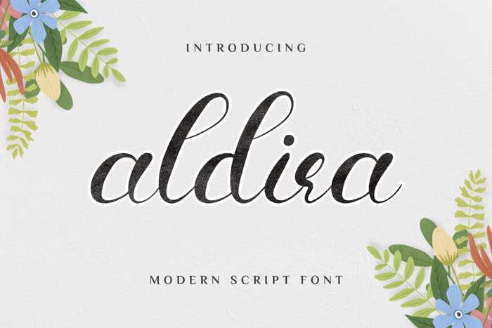 Aldira Font poster
