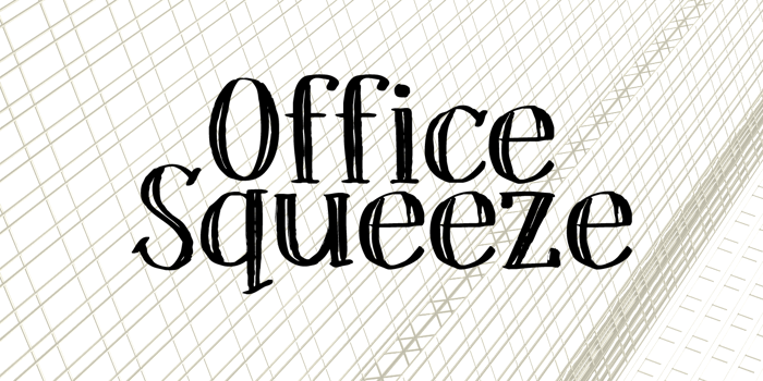 DK Office Squeeze Font poster