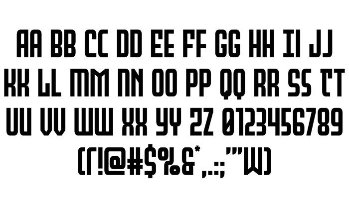 Peace & Houston Font poster