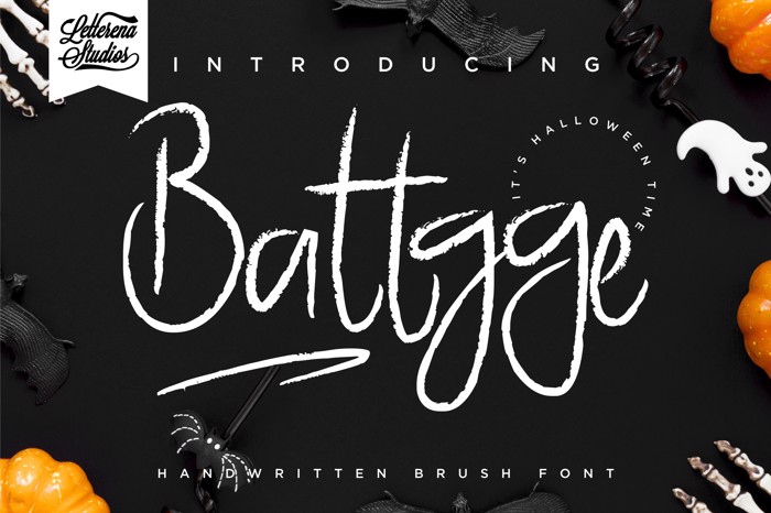 Battgge Font poster