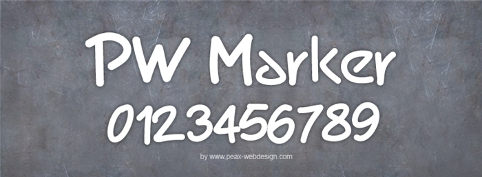PWMarker Font poster