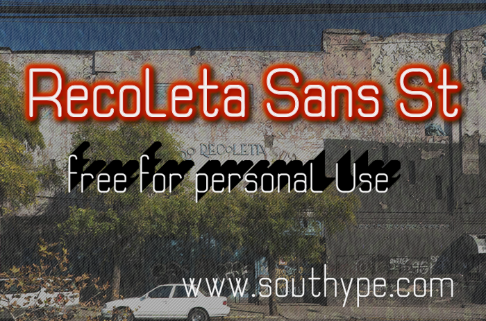 Recoleta Sans St Font poster