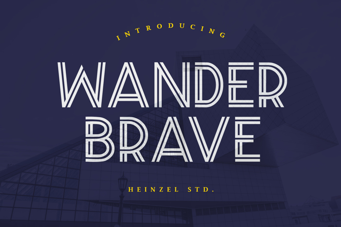 Wander Brave Font poster